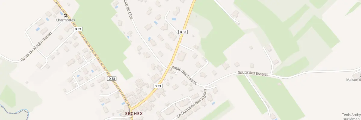 Plan du 1 Rte des Esserts à Anthy-sur-Léman