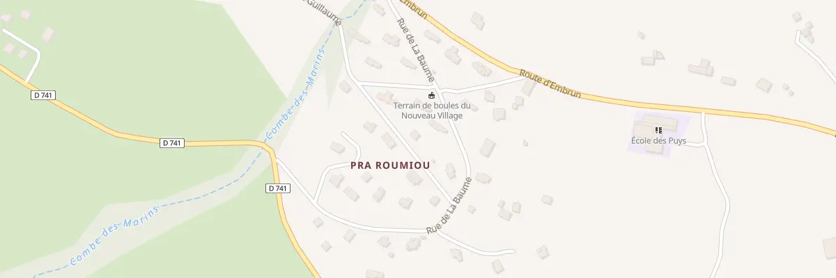 Plan du 5081 Pra Roumiou à Puy-Saint-Eusèbe