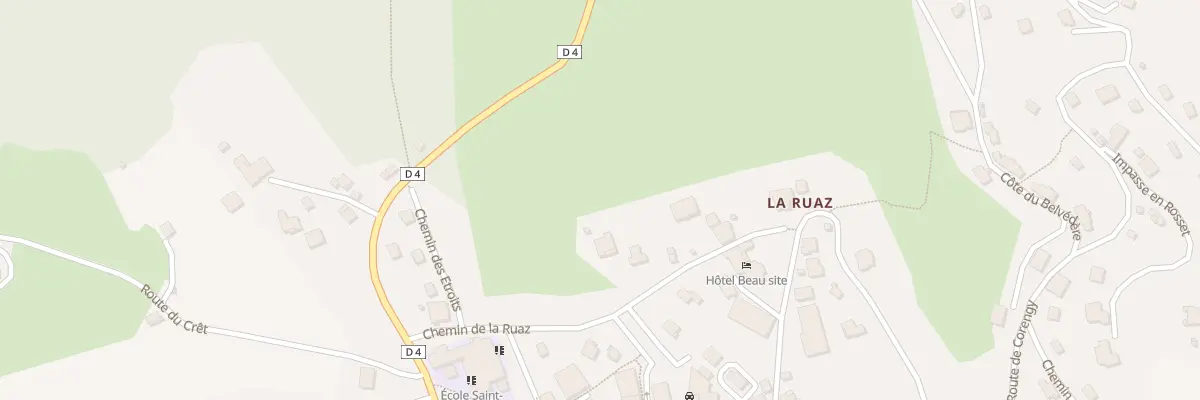 Plan du 9001 La Ruaz à Saint-Jean-de-Sixt