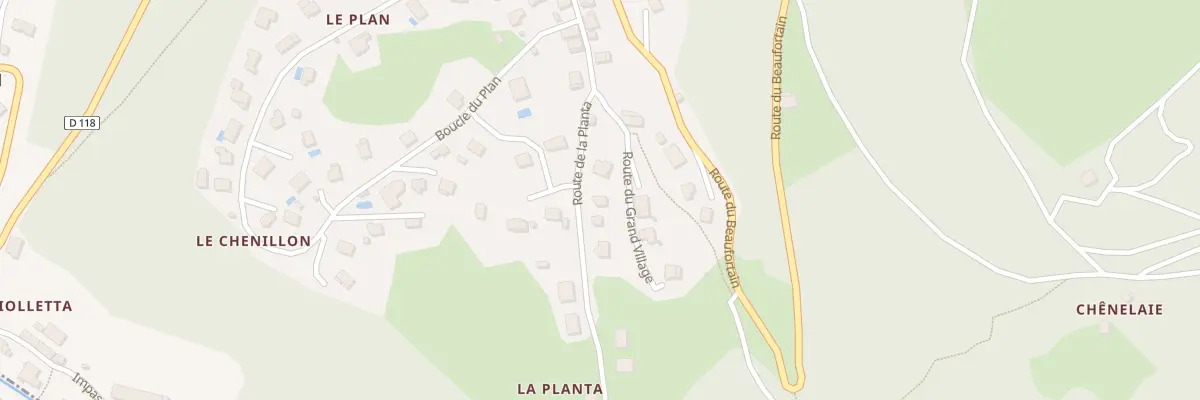 Plan du 5223 La Planta à Césarches