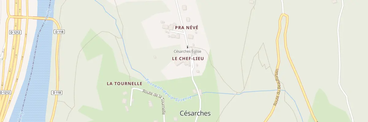 Plan du 245 Rte des Combes à Césarches