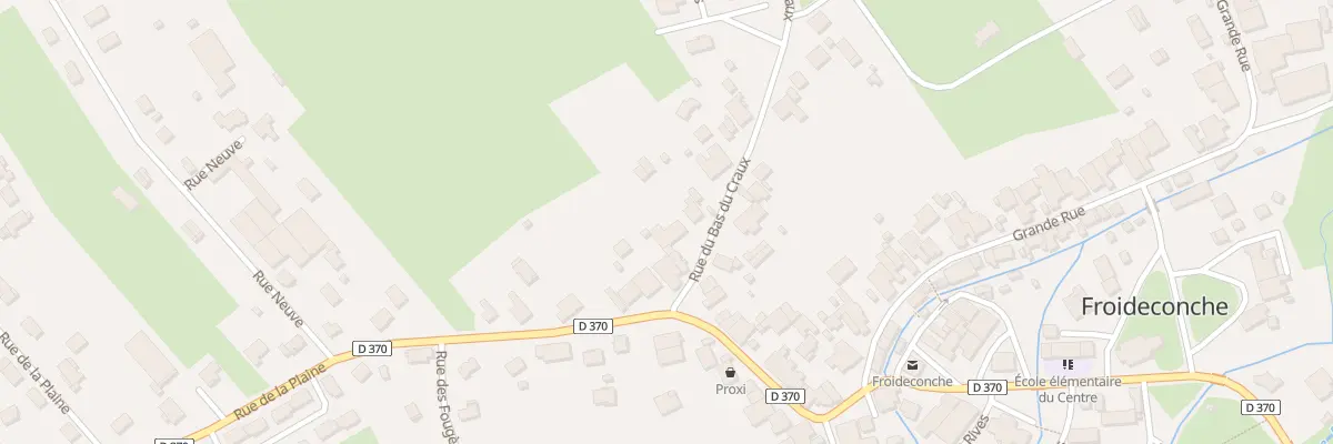 Plan du 2 Rue du Bas du Craux à Froideconche