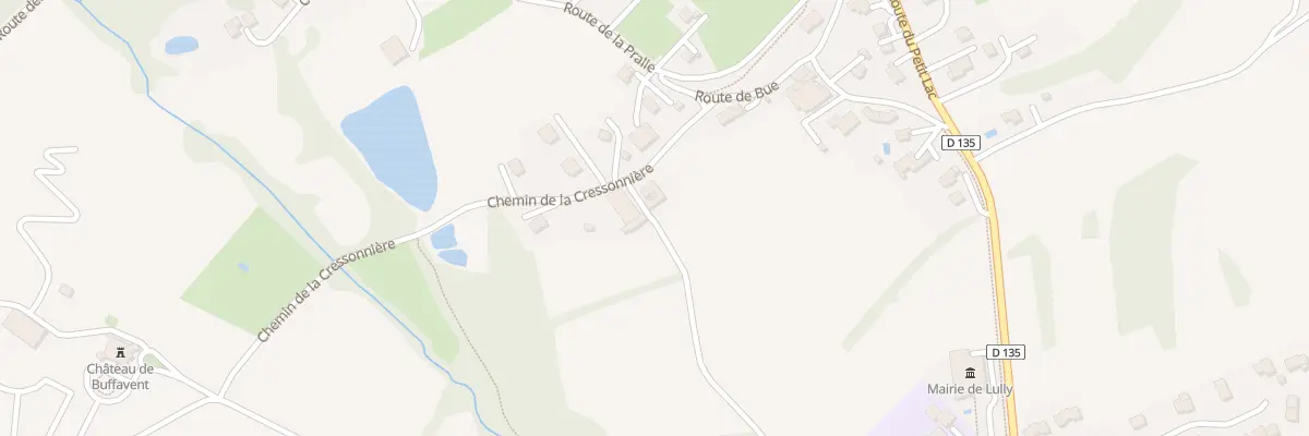 Plan du 165 Rte de Bue à Lully