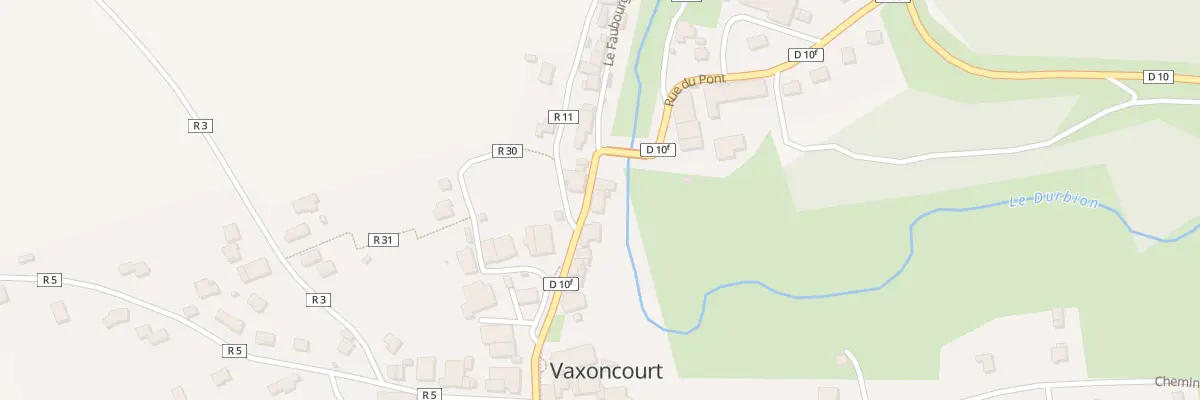 Plan du 98 Rue de la Côte à Vaxoncourt