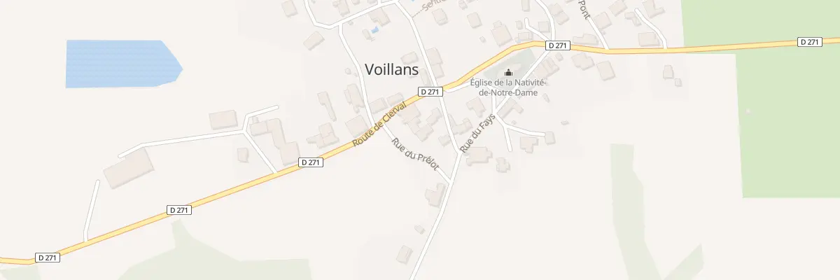 Plan du 3 Rue du Prélot à Voillans