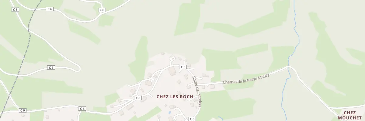 Plan du 1890 Rte des Virolets à Burdignin