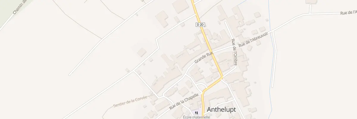 Plan du 22 Rue Grande Rue à Anthelupt