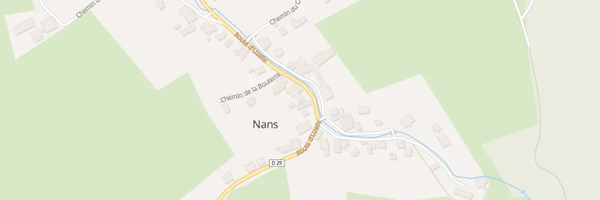 Plan du 14 Rte d’Uzelle à Nans