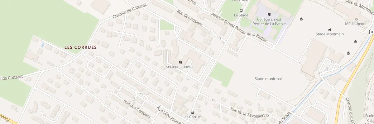 Plan du 18 Av de Serbie à Ugine