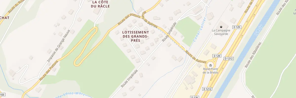 Plan du 5186 Les Grands Pres à Marthod