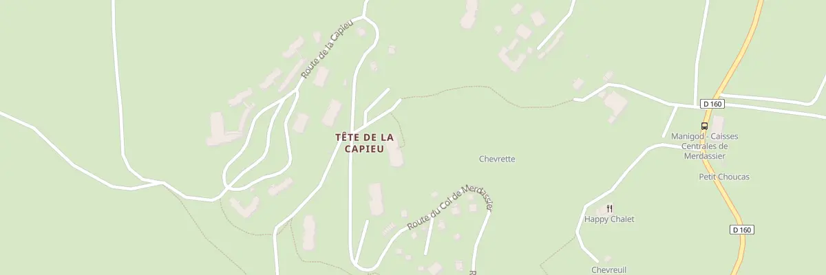 Plan du 3352 Rte du col de Merdassier à Manigod