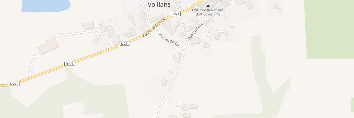 Plan du 6 Rue du Fays à Voillans