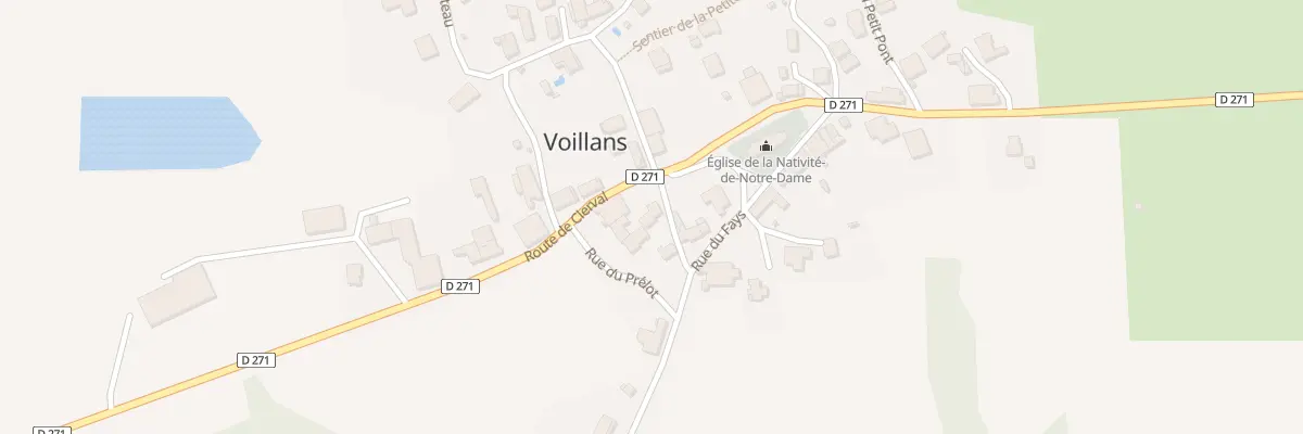 Plan du 2 Rue Chabrol à Voillans