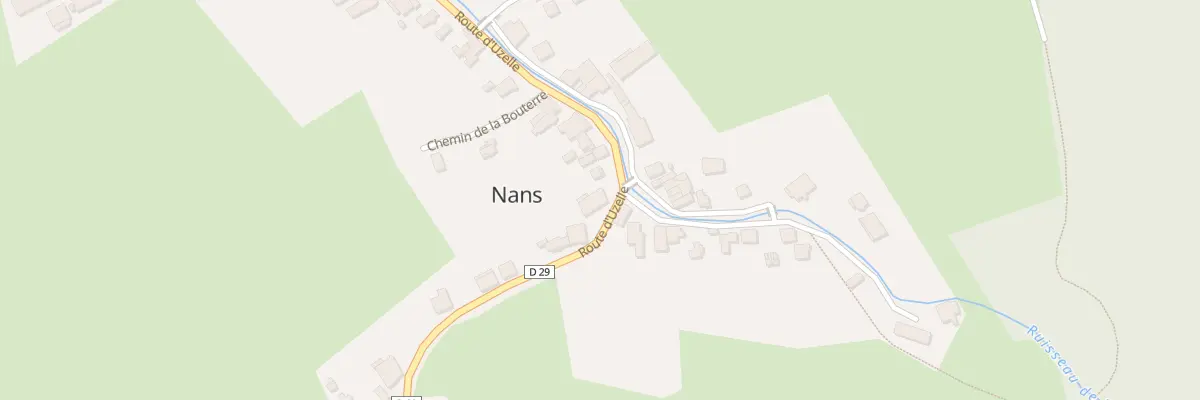 Plan du 20 Rte d’Uzelle à Nans
