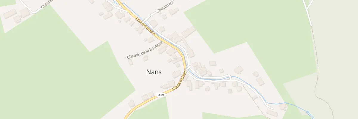 Plan du 16 Rte d’Uzelle à Nans