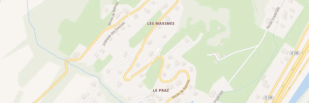 Plan du 5442 Le Praz à Marthod