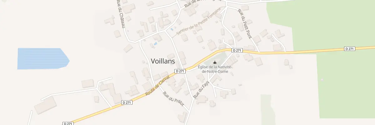 Plan du 146 Rte de Clerval à Voillans