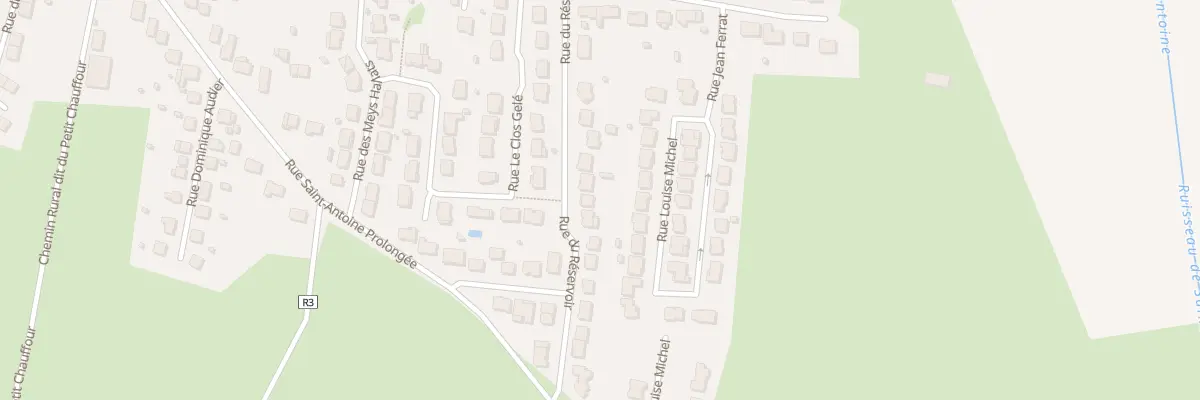 Plan du 25 Rue du Réservoir à Blainville-sur-l’Eau