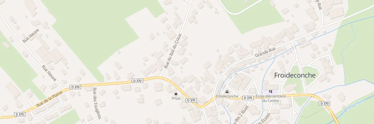 Plan du 3B Rue du Bas du Craux à Froideconche