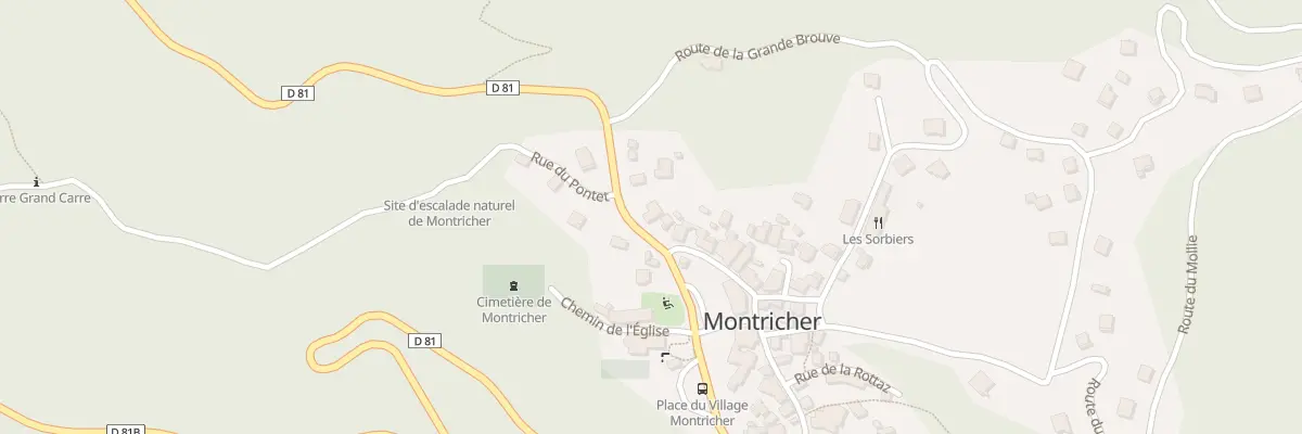 Plan du 11 Rue du Pontet à Montricher-Albanne