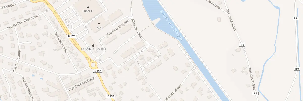 Plan du 1 All des Lacs à Thaon-les-Vosges