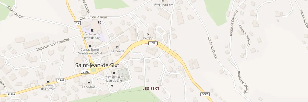 Plan du 262 Rte de La Clusaz à Saint-Jean-de-Sixt