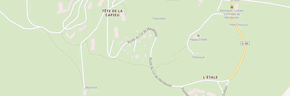 Plan du 3085 Rte du col de Merdassier à Manigod