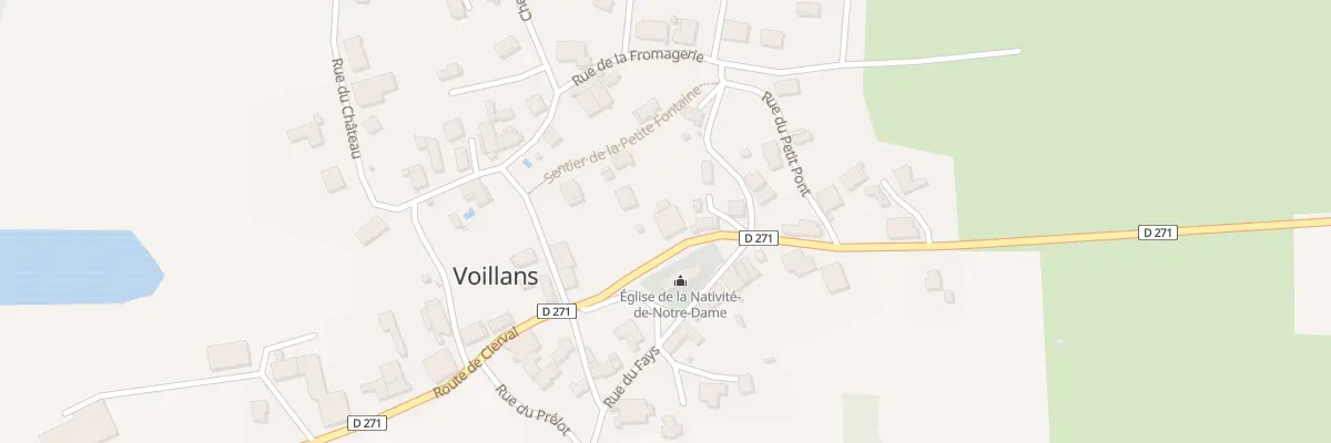 Plan du 25 Rte de Clerval à Voillans