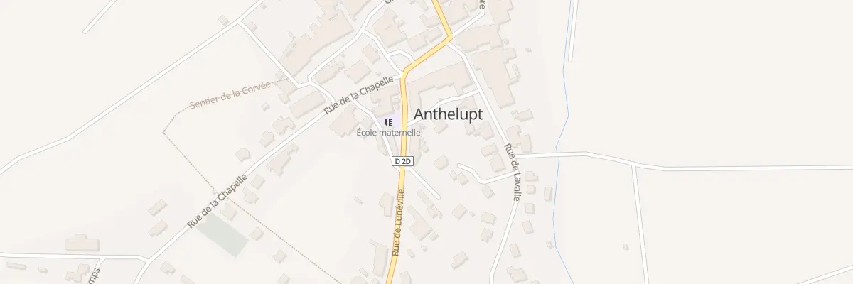 Plan du 13 Rue de Lunéville à Anthelupt
