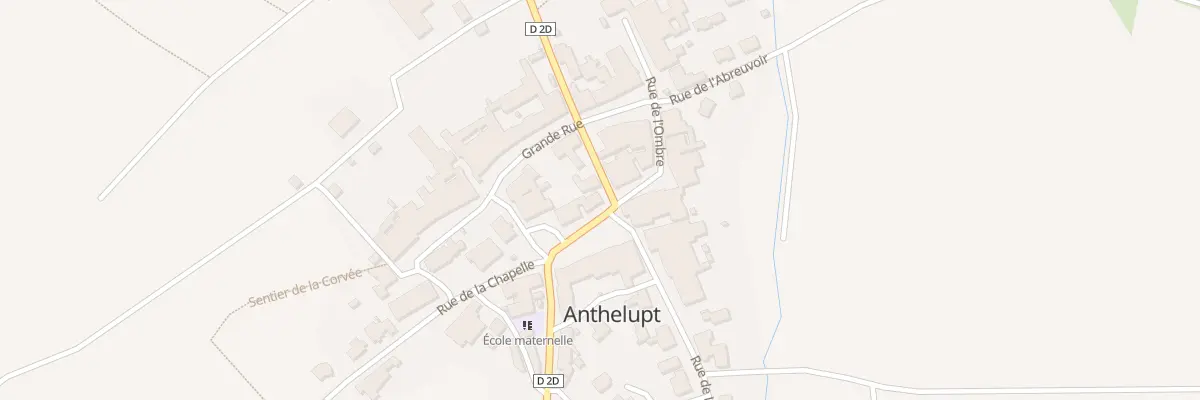 Plan du 2 Rue de Lunéville à Anthelupt