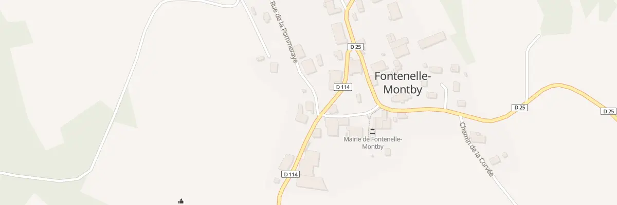 Plan du 3 Rue de la Pommeraye à Fontenelle-Montby