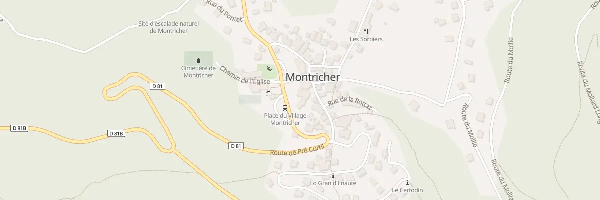 Plan du 103 Rte de Pré Curtil à Montricher-Albanne