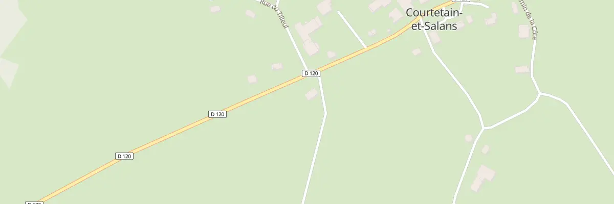 Plan du 5025 Es Buttes à Courtetain-et-Salans