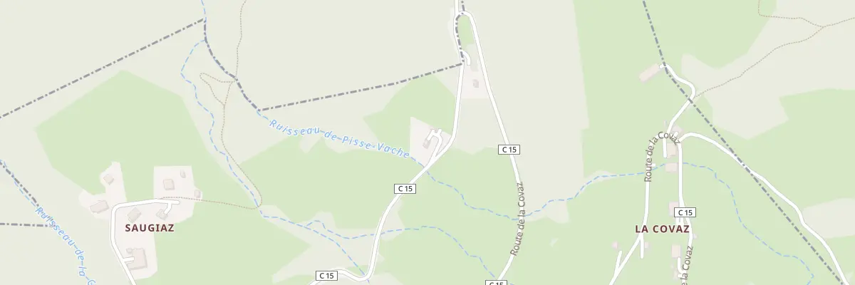 Plan du 981 Rte de la Covaz à Saxel