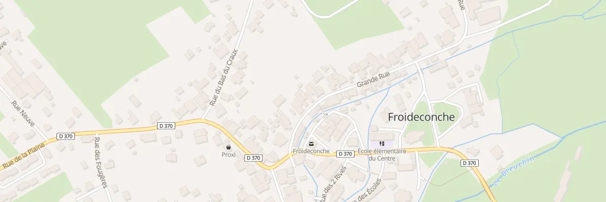 Plan du 10 Grande Rue à Froideconche