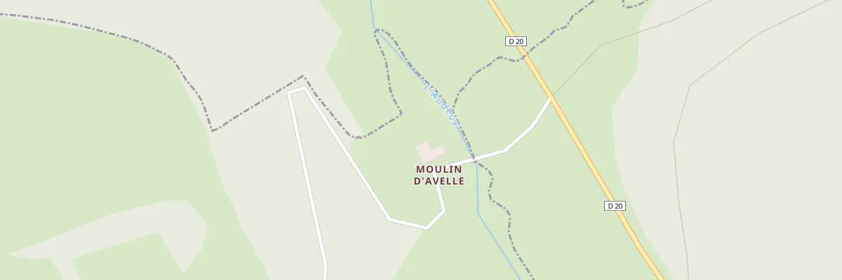 Plan du Moulin d’Avelle à Épenouse