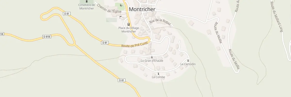 Plan du 110 Rte de Certodin à Montricher-Albanne