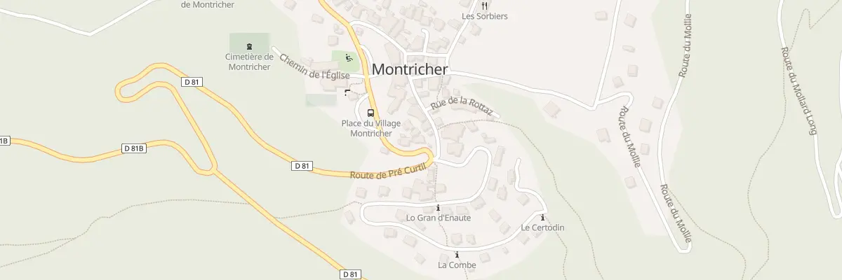 Plan du 184 Rue Grande Rue à Montricher-Albanne