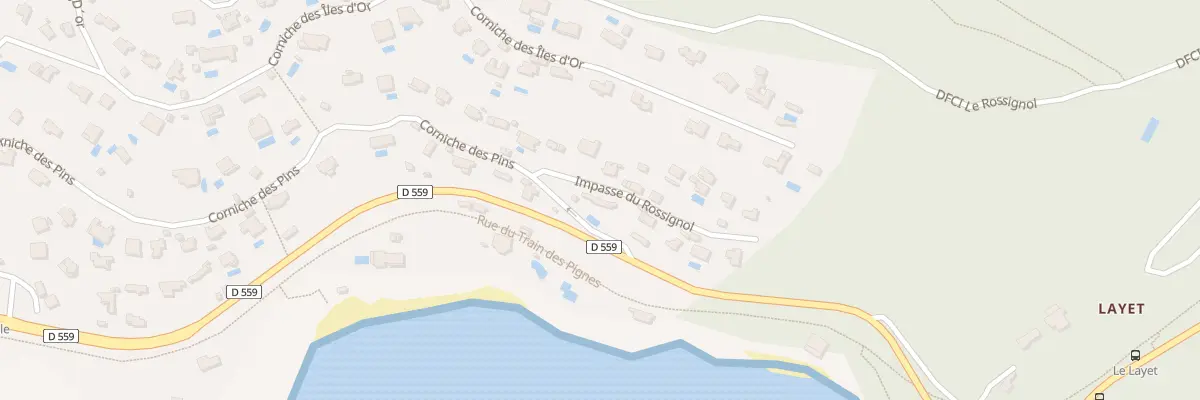 Plan de Imp du Rossignol au Lavandou