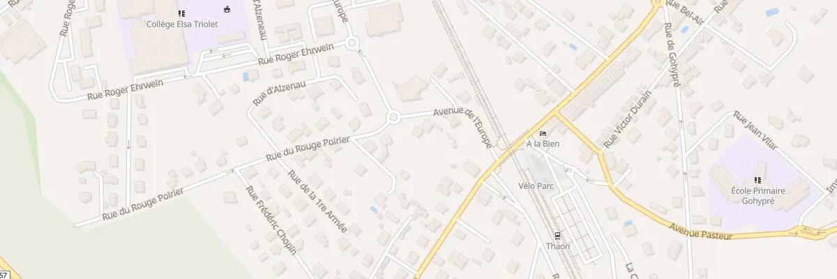Plan du 11 Rue Rouge Poirier à Thaon-les-Vosges