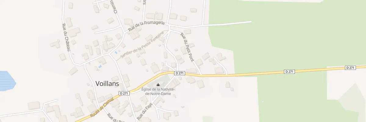 Plan du 2 Rue des Mines à Voillans