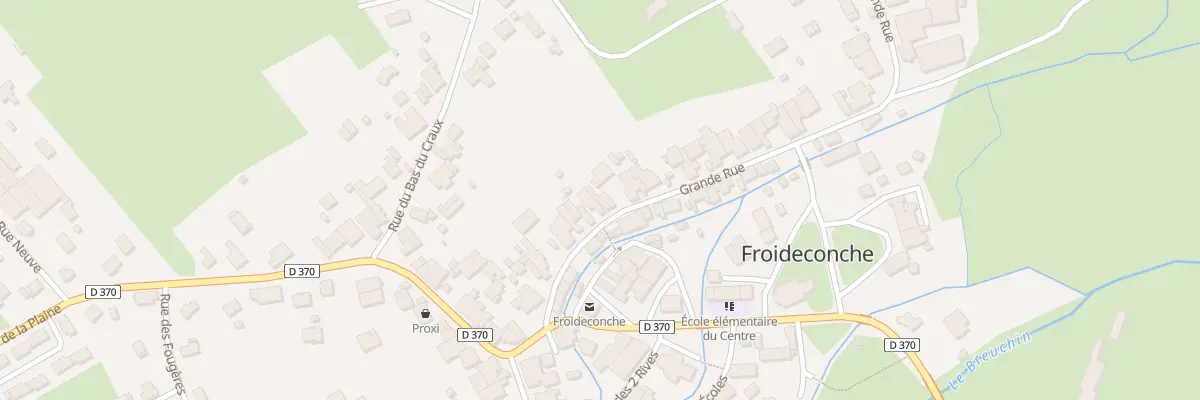 Plan du 14 Grande Rue à Froideconche