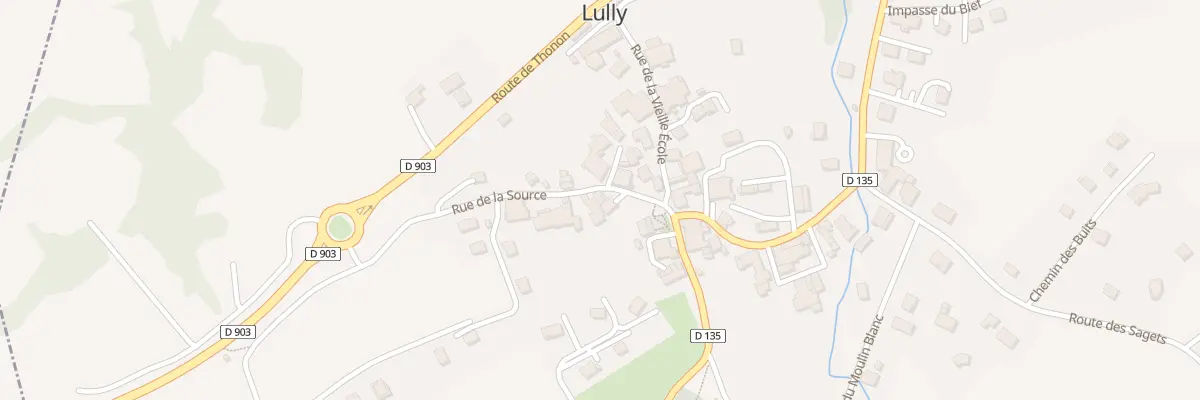 Plan du 55 Rue de la Source à Lully