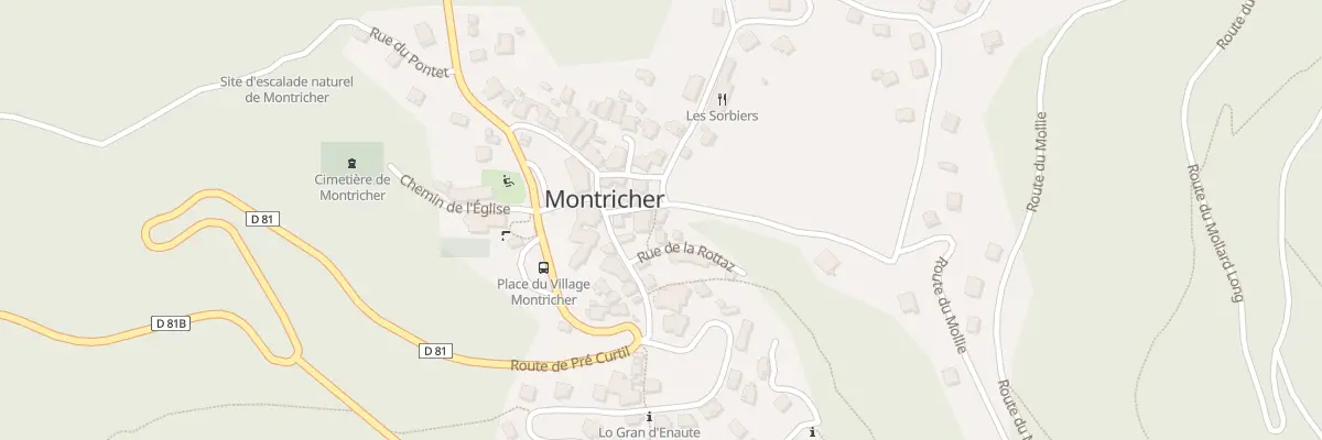 Plan du 44 Che des Jardins à Montricher-Albanne