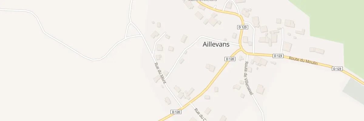 Plan du 2 Rue de la Vignotte à Aillevans