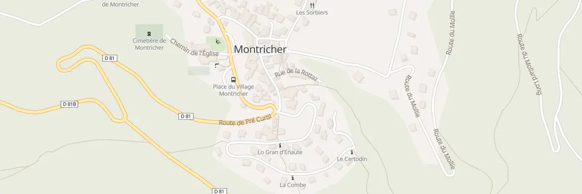 Plan du 183 Rue Grande Rue à Montricher-Albanne