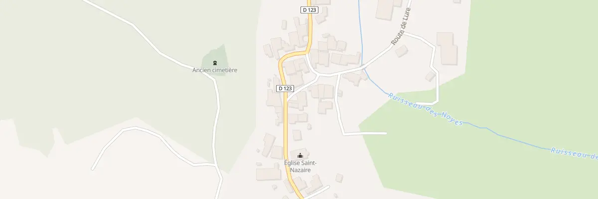 Plan du 2 Rte de Lure à Aillevans