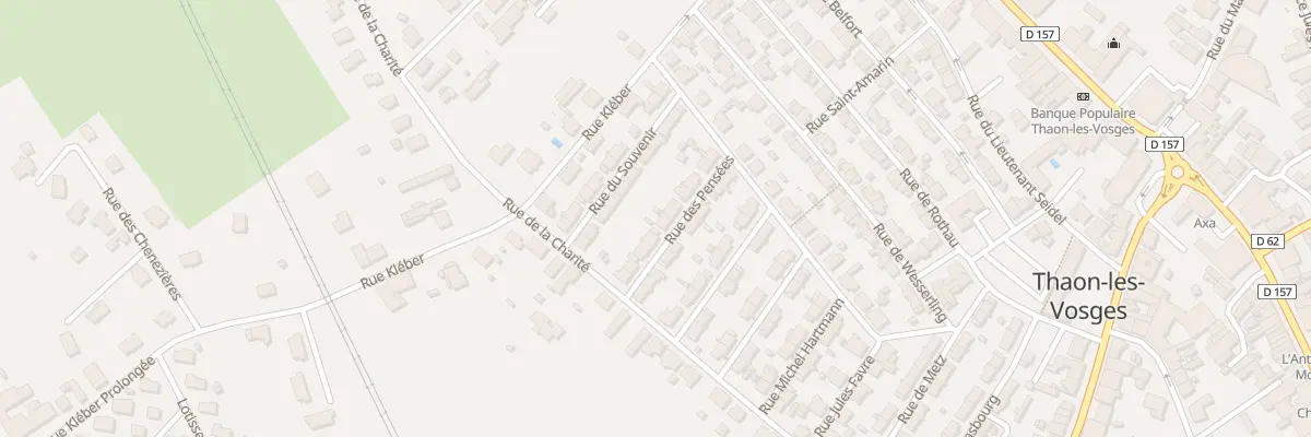 Plan du 12 Rue des Pensées à Thaon-les-Vosges