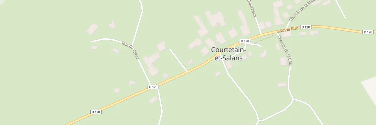 Plan du 18 Grande Rue à Courtetain-et-Salans
