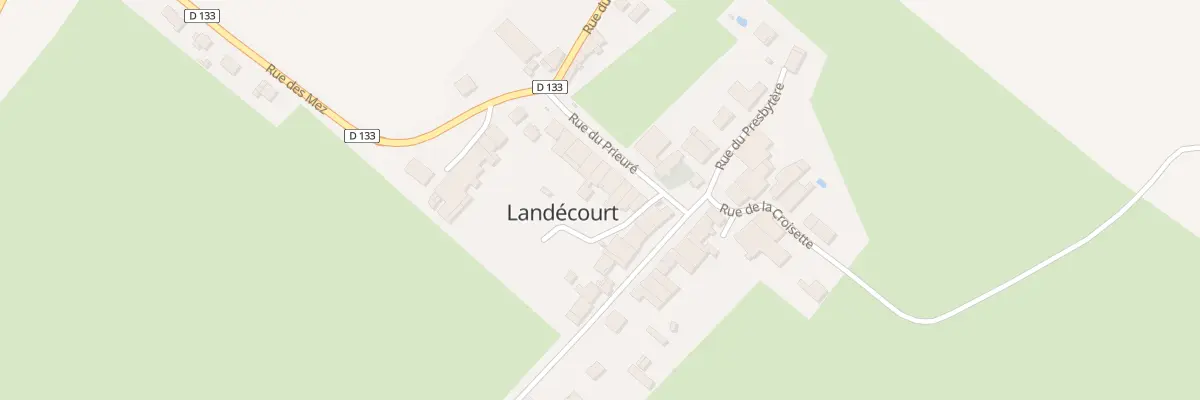Plan du 5 Rue du Prieuré à Landécourt